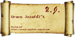 Uracs Jozafát névjegykártya